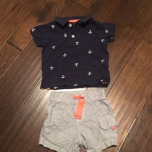 Carters two piece outfit 12m